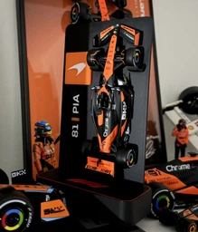 Стенд Подставка с Логотипом McLaren F1 Team Для Всех Моделей F1 в Масштабе 1/43 Bburago / Panini / Centauria и Других / MCL36 / MC38 / MCL60