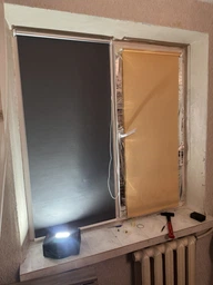Рулонна штора термо 051 блекаут DecoSharm 52x170 см Білий фото від покупців 2