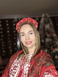 Вінок обруч український з маками червоного кольору