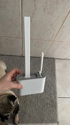 Гнучка силіконова щітка для унітазу з тримачем Cleaner Toilet Brush 384