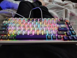 Клавиатура механическая проводная GamePro MK160B Hot-Swap Red Swich 75% RGB Black фото от покупателей 13