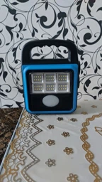 Ліхтар акумуляторний з сонячною панеллю і функцією Power Bank LED COB, потужний ручний ліхтар-прожектор з USB зарядкою і 4 режимами світла, портативна лампа на акумуляторі для дому, дачі, кемпінгу, HS-8020D-Orange фото від покупців 11