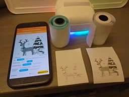 Мобільний термопринтер JETIX Mini Printer Student 2 | Міні принтер з великим набором паперу, що самоклеється. фото від покупців 1