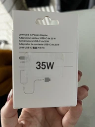 Быстрая зарядка для айфона айпада комплект быстрой зарядки для Apple iPhone iPad зарядка для iPhone Сетевое зарядное устройство Блок Type-C 35W USB-C Power Adapter Кабель зарядки Type-C to Lightning фото от покупателей 7