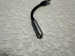 Кабель AUX Mini-jack 3.5 mm to Lightning Essager для iPhone / iPad Перехідник адаптер Аукс на лайтнінг для навушників 3.5 мм Black-Grey