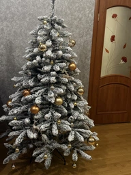 Штучна ялинка БЕЙБЕРІ Засніжена 1.80м з підставкою на 30% більше гілочок фото от покупателей 9
