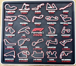 F1 2026 Карта календар трас Формули 1 22×25 см фото від покупців 1
