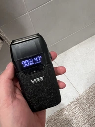 Электробритва шейвер мужской профессиональный VGR V-640S бритва 9000 ОБ. чорный фото от покупателей 8