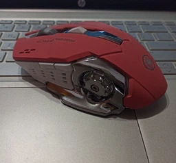 Бездротова ігрова миша GAME MOUSE Pink 2.4G з Bluetooth та акумулятором