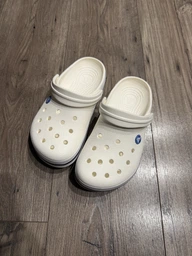 Сабо Crocs Crocband 39 бежевый/белый 11016 фото от покупателей 3