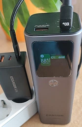 Комплект: Зарядное устройство Essager Быстрая зарядка GaN 67W PD3.0 QC4.0 +Кабель 100W +3 Переходника