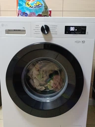 Пральна машина LG фронтальна, 7кг, 1200, A+++, 44см, дисплей, пара, інвертор, білий (F2Y1HS6W) фото від покупців 2