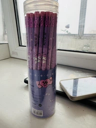 Набір олівців графітних Kite Kuromi з гумкою в тубі 36 шт (HK24-056)
