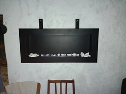 Биокамин настенный Fire Comfort 900x400x120 Черный матовый фото от покупателей 2