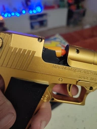 Детский Игрушечный Пистолет на Пульках с Гильзами Desert Eagle