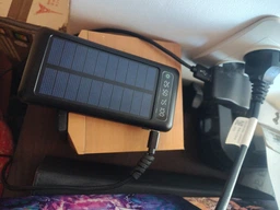 Повербанк умб 20000 mah с солнечной батареей фонариком THATTi wxj-003 павербанк для телефона смартфона устройств powerbank со встроенными 4 кабелями micro usb a type c lightning power bank внешний портативный солнечный аккумулятор повербанки черный фото от покупателей 4