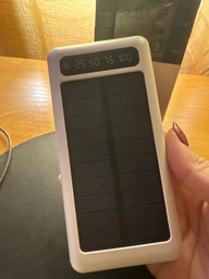 Повербанк умб 20000 mah с солнечной батареей фонариком THATTi wxj-003 павербанк для телефона смартфона устройств powerbank со встроенными 4 кабелями micro usb a type c lightning power bank внешний портативный солнечный аккумулятор повербанки черный фото от покупателей 1