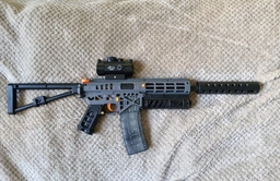 Набір Дитячий іграшковий автомат Орбіган MK6 Pro (AR15 Pro) акумуляторний + орбізи 10 000 шт (гідрогелеві кульки) / Гель бластер (orbeez gel blaster) Чорний фото від покупців 1