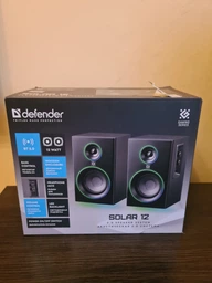 Акустическая система Defender Solar 12 Bluetooth Led 12W Black (4745090826050)