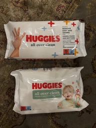 Дитячі вологі серветки Huggies OverClean 56 шт (5029053567822) фото від покупців 7