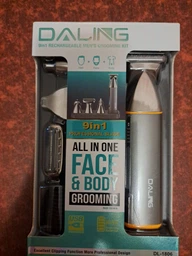 Тример для бороды носа и тела 9 в 1 DALING PROFESSIONAL HAIR CLIPPER универсальный триммер для стрижки волос, машинка для стрижки аккумуляторная, набор для стрижки, триммер для бритья с влагозащитой IPX6