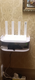 2-уровневая Полка для Wi-Fi роутера, модема, приставки, маршрутизатора 30*20*15 см, белая фото от покупателей 5