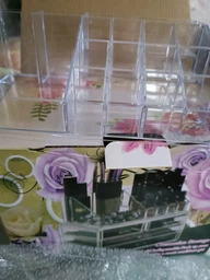 Органайзер для косметики Cosmetic Storage Box 4 ящики 24 клітинки Прозорий пластик Акрил (24KSMGNZR) TIN66 фото від покупців 1