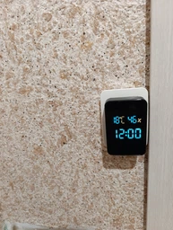 Дзвінок дверний бездротовий з козирком з DOORBELL 5615 з годинником, термометром і показником вологості фото від покупців 1