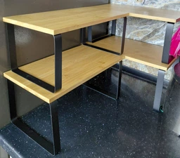 Универсальный комплект кухонных полочек на столешницу Ruhhy 2 шт 33.5 x 19.5 x 16.5 см (25661) фото от покупателей 4