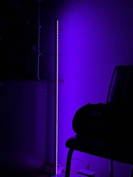 Торшер неоновая лампа Lamp Led Rgb 120 см от Usb напольный угловой светильник, ночник, с пульт управления (черная) фото от покупателей 14