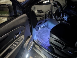 Автомобільна RGB підсвітка Bluetooth в салон автомобіля з мікрофоном для килимків + світломузика управління з телефону фото від покупців 2