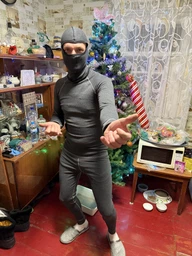 Комплект термобілизни чоловічий повсякденний Rough Radical Rock чорний з сірою стрічкою XL