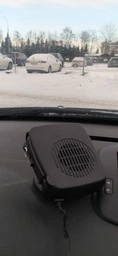 Автомобильный тепловентилятор - обогреватель салона авто 2в1 керамический кондиционер автодуйка печка в машину на 12/24V фото от покупателей 14