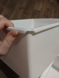 Комод пластиковый для организации и дома, 6 ярусов, 125*40*34см "Компакт+" Белый