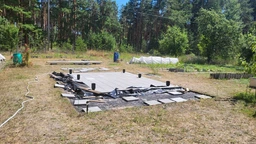Опора з анкером без основи для бруса 100Х100 чорна
