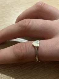 Срібна каблучка з сердечком (АРТ. №298k) Розмір 18.5 Dadiverin Jewelry