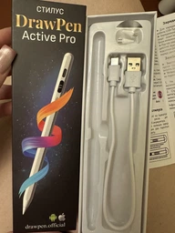 Стилус стильный модный с дисплеем DrawPen Active Pro для iPhone iPad Android планшета телефона сенсорного экрана подарок девочке женщине ученице для рисования письма учебы заметок творчества скетчей художественный дизайнерский рисовальный розовый (21014) фото от покупателей 4