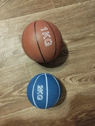 Медбол SCOUT RB 1 кг (медицинский мяч-слэмбол без отскока) SC1RB фото от покупателей 2