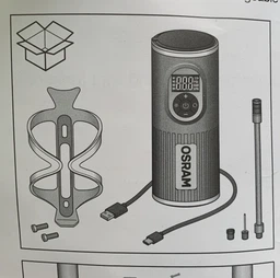Компрессор автомобильный OSRAM TYREinflate 2000 OTIR2000 (4062172198769)