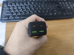 Сетевое зарядное устройство Hoco N56 Fundador PD30W four-port (2C2A) + Type-C to Lightning Black фото от покупателей 2