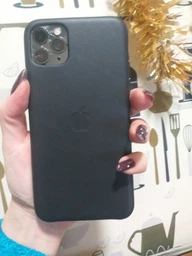 Чохол шкіряний протиударний Leather Case для Apple Iphone 11 Pro Max Black