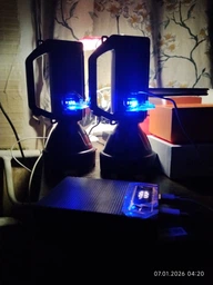 Ліхтар ручний акумуляторний пошуковий Quantum QM-FL1063 Tracker 3W LED+COB з функцією Power Bank (0751784842965) фото від покупців 1