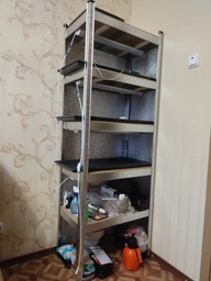 Стеллаж металлический оцинкованный Меткас Бюджет 1800х650х400 мм 5 полок МДФ (В18016&nbsp;06540&nbsp;52&nbsp;1) фото от покупателей 3