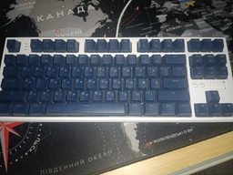 Клавиатура механическая проводная GamePro MK180W Hot-Swap Red Swich TKL RGB White фото от покупателей 6