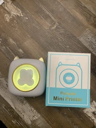 Мини принтер - ночник детский 7 цветов подсветки с Bluetooth для смартфона портативный термопринтер беспроводной белый портативный термопринтер фото от покупателей 15
