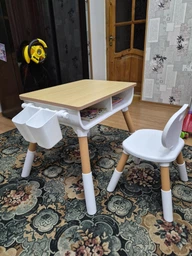 Дитячий столик зі стільчиком POPPET Мультивуд Грін 3 в 1 (PP-010GN) фото від покупців 3