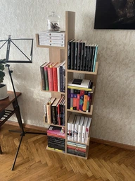 Стеллаж для книг компактный в цвете дуб сонома MS224 фото от покупателей 6