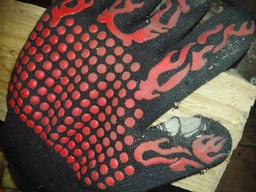 Термостійкі/вогнетривкі рукавички до 800°C для барбекю BBQ Gloves чорні (LB-68143)