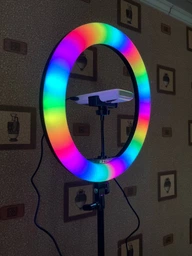 Светодиодная лампа RZTK кольцевая Light Ring 30 USB + штатив 2.1 м фото от покупателей 13