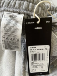 Спортивные штаны на флисе женские Adidas All Szn Holiday Glitter Fleece JV5758 L Серые (4068808521055)